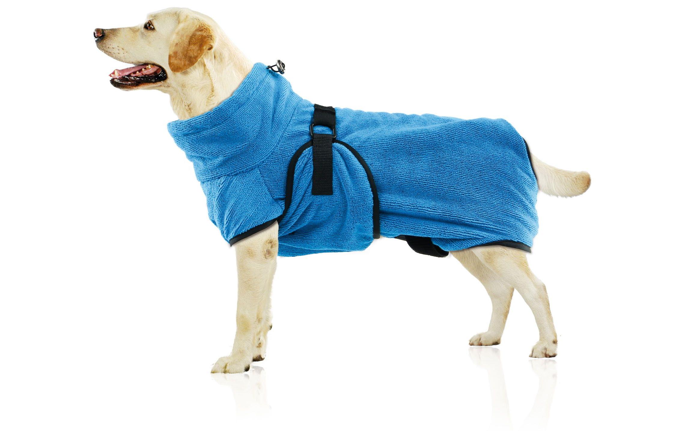 SwissPet Bademantel Wety, XXL, 77 cm, Blau SwissPet Bademantel Wety, XXL, 77 cm, Blau