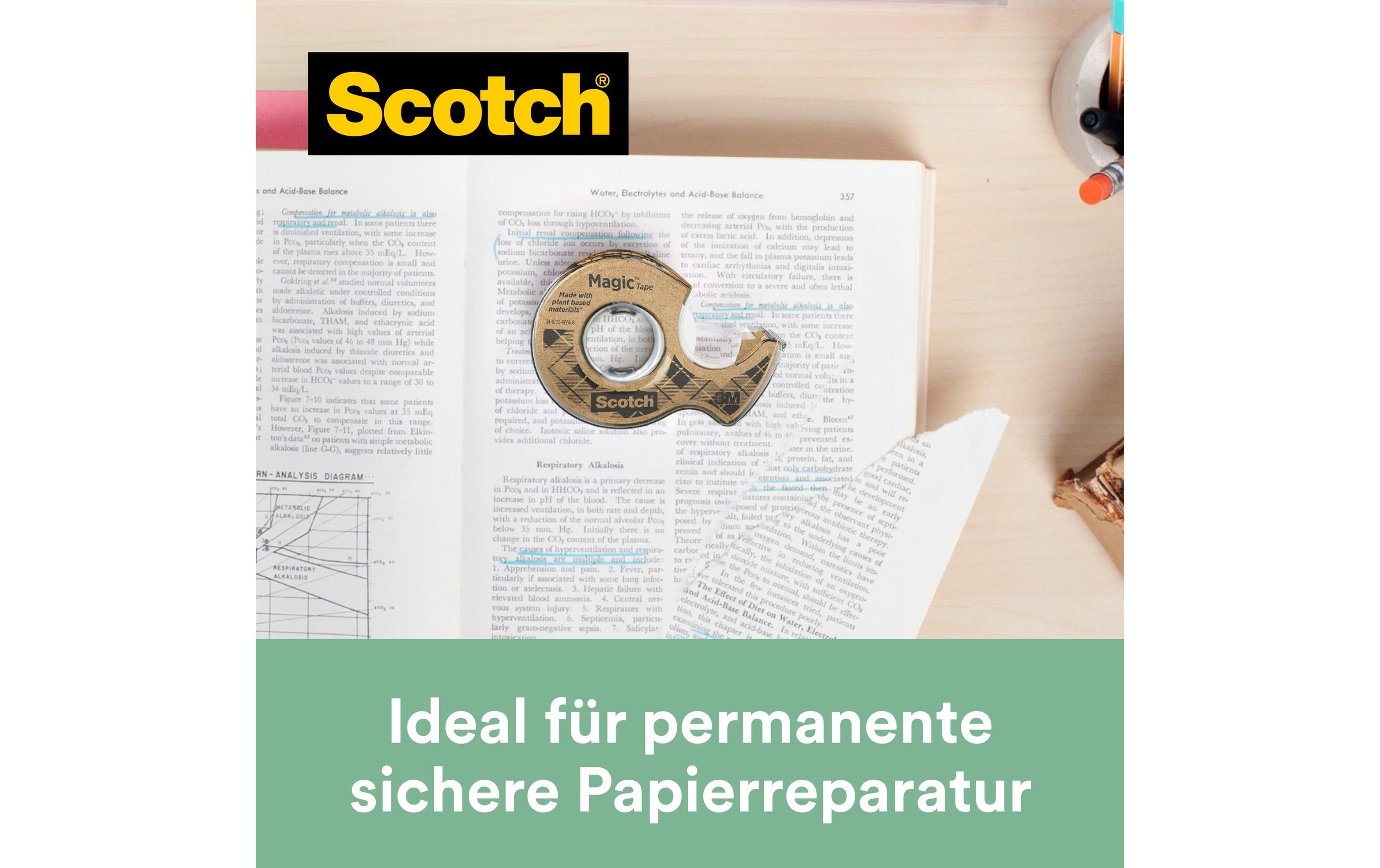 Scotch Handabroller Magic Greener Choice 19 mm x 20 m, 1 Stück