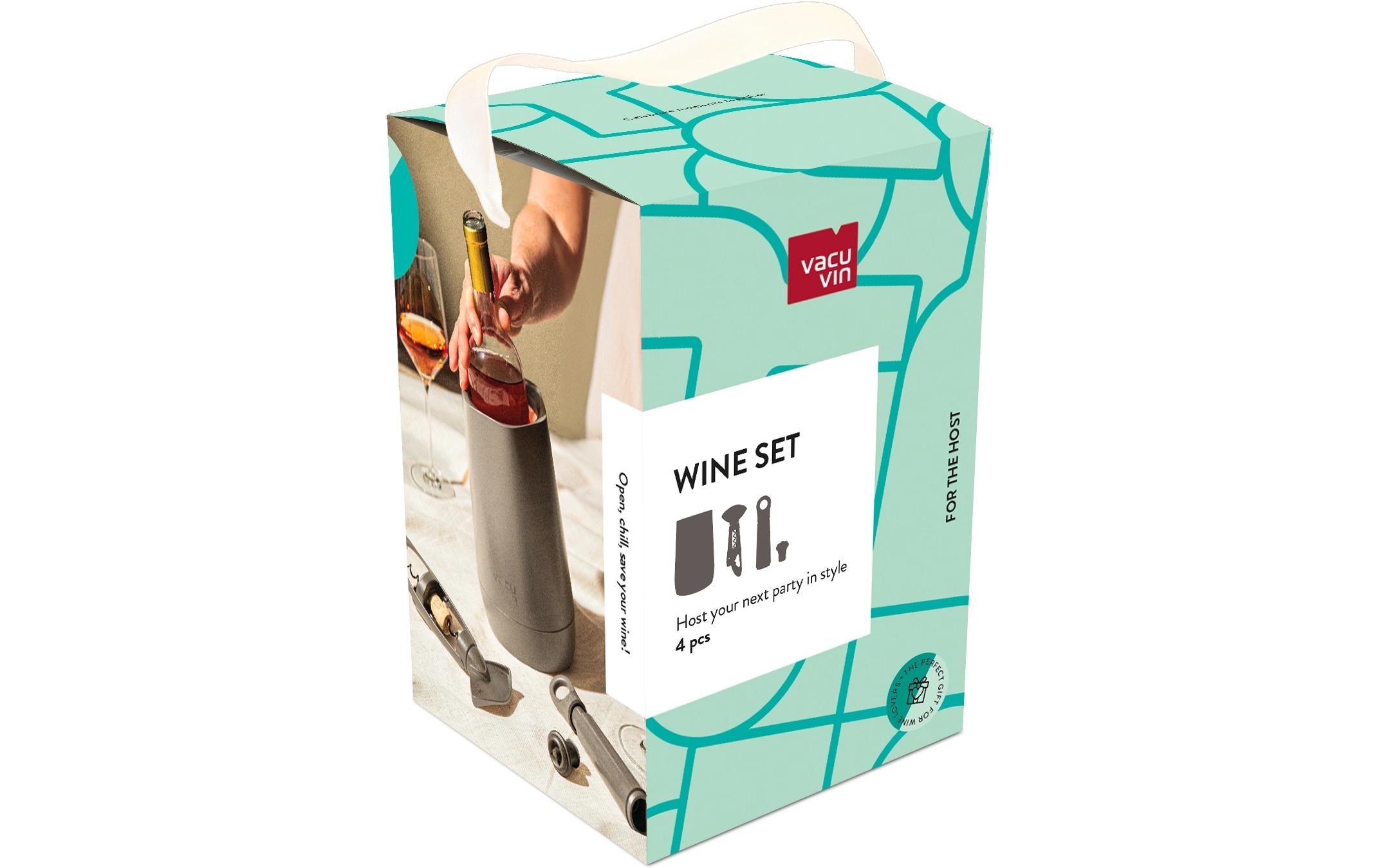 Vacuvin Weinset Host Graphite 4-teilig