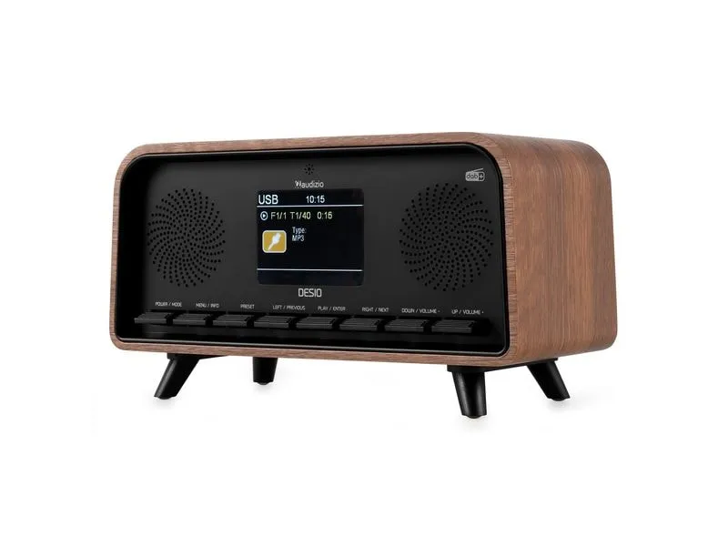 Audizio Desio-DWD Retro DAB+ Radio, Stereo, BT, darkwood Dunkelbraun Audizio Desio-DWD Retro DAB+ Radio, Stereo, BT, darkwood Dunkelbraun