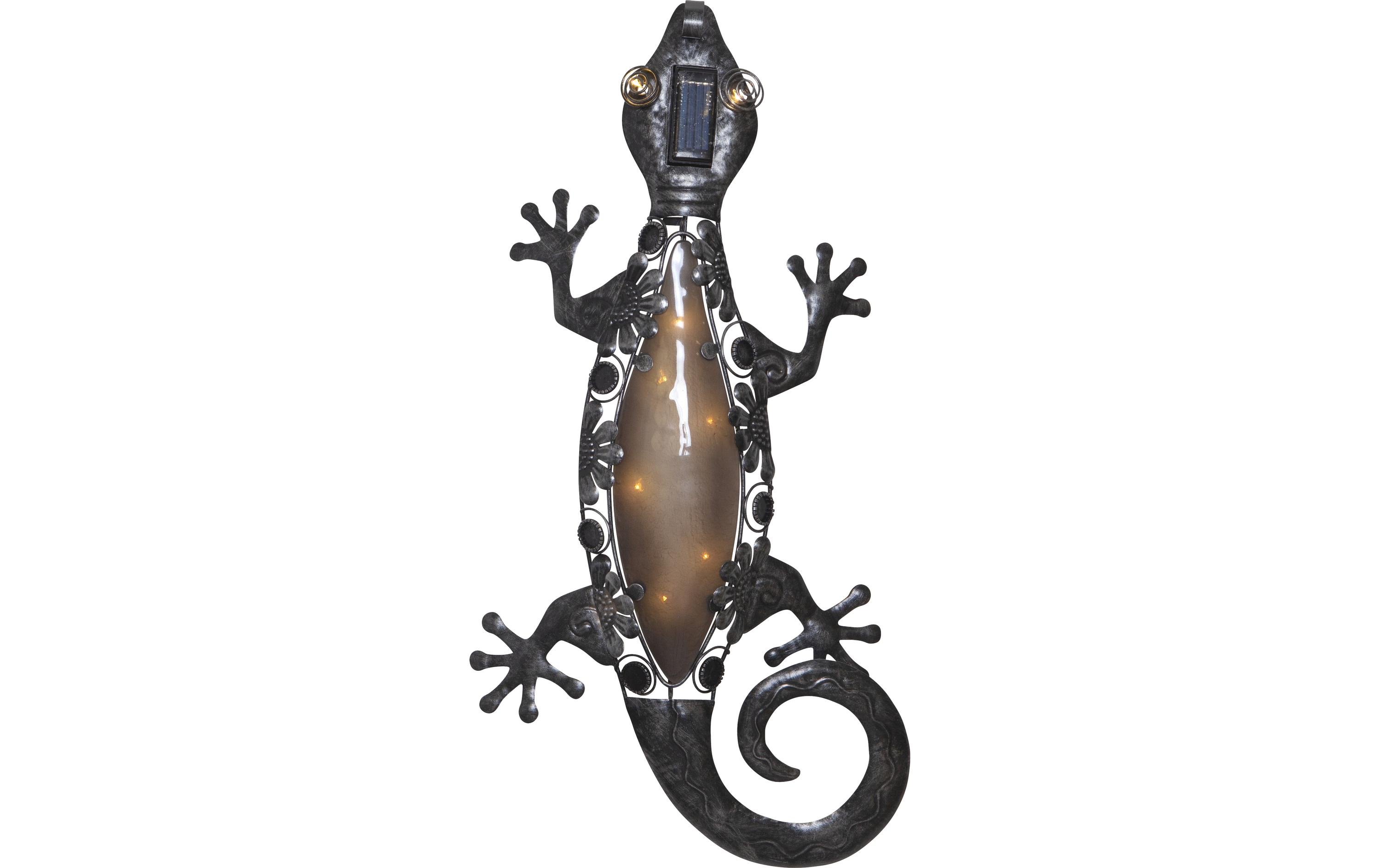 Star Trading Gartenlicht Solar Gecko, Schwarz