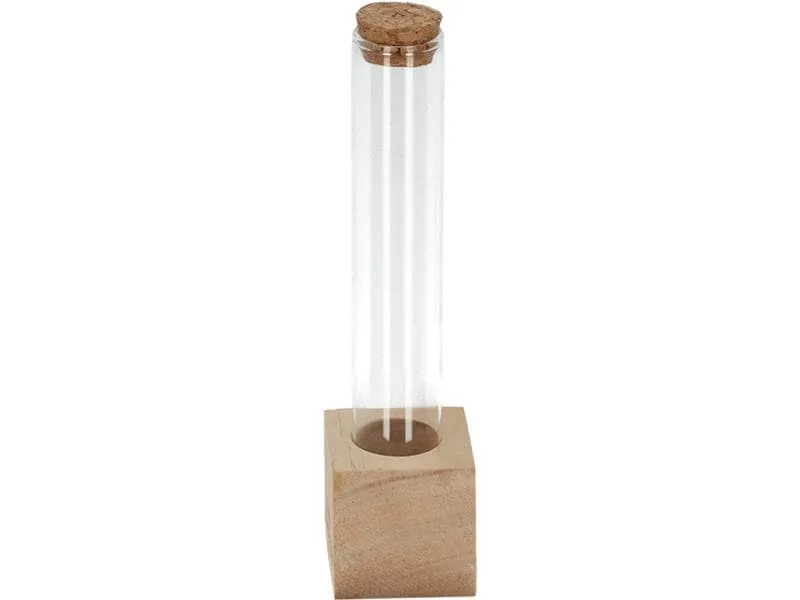 Esschert Design Vase Reagenzglas S 16.5 cm, Nature/Transparent Esschert Design Vase Reagenzglas S 16.5 cm, Nature/Transparent