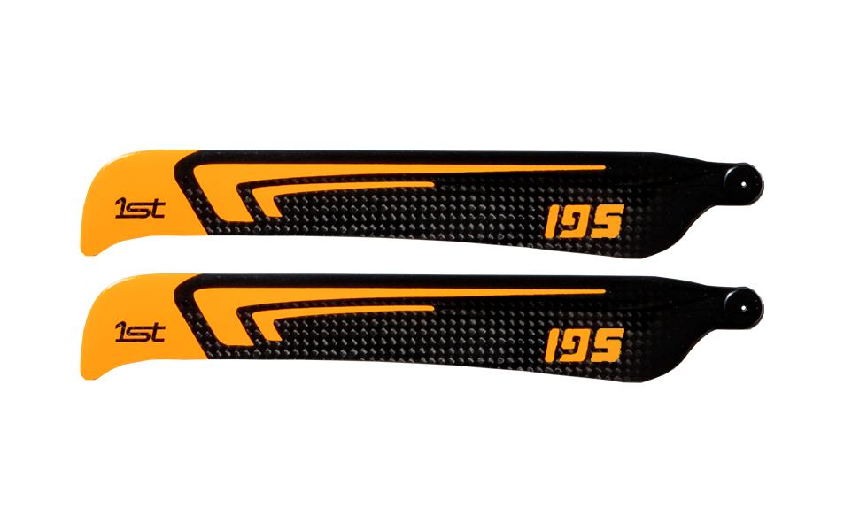 1st Hauptrotorblätter CFK 195 mm FBL (Orange) 1st Hauptrotorblätter CFK 195 mm FBL (Orange)