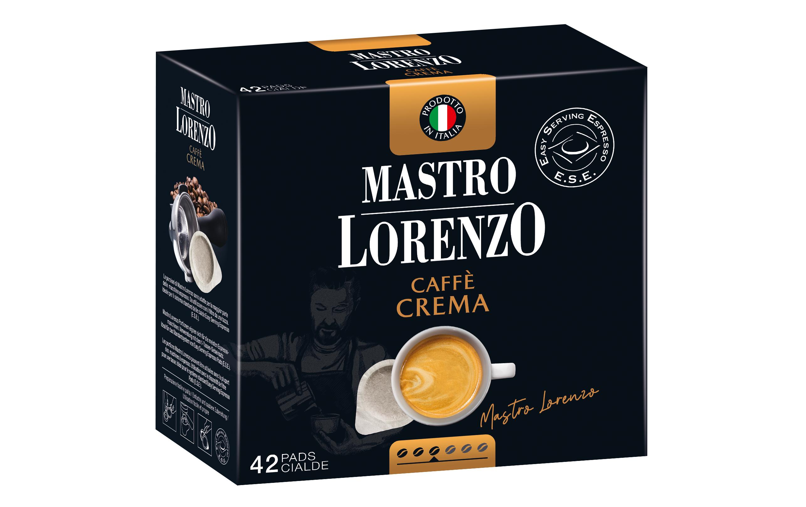 Mastro Lorenzo Kaffeepads Crema 42 Stück