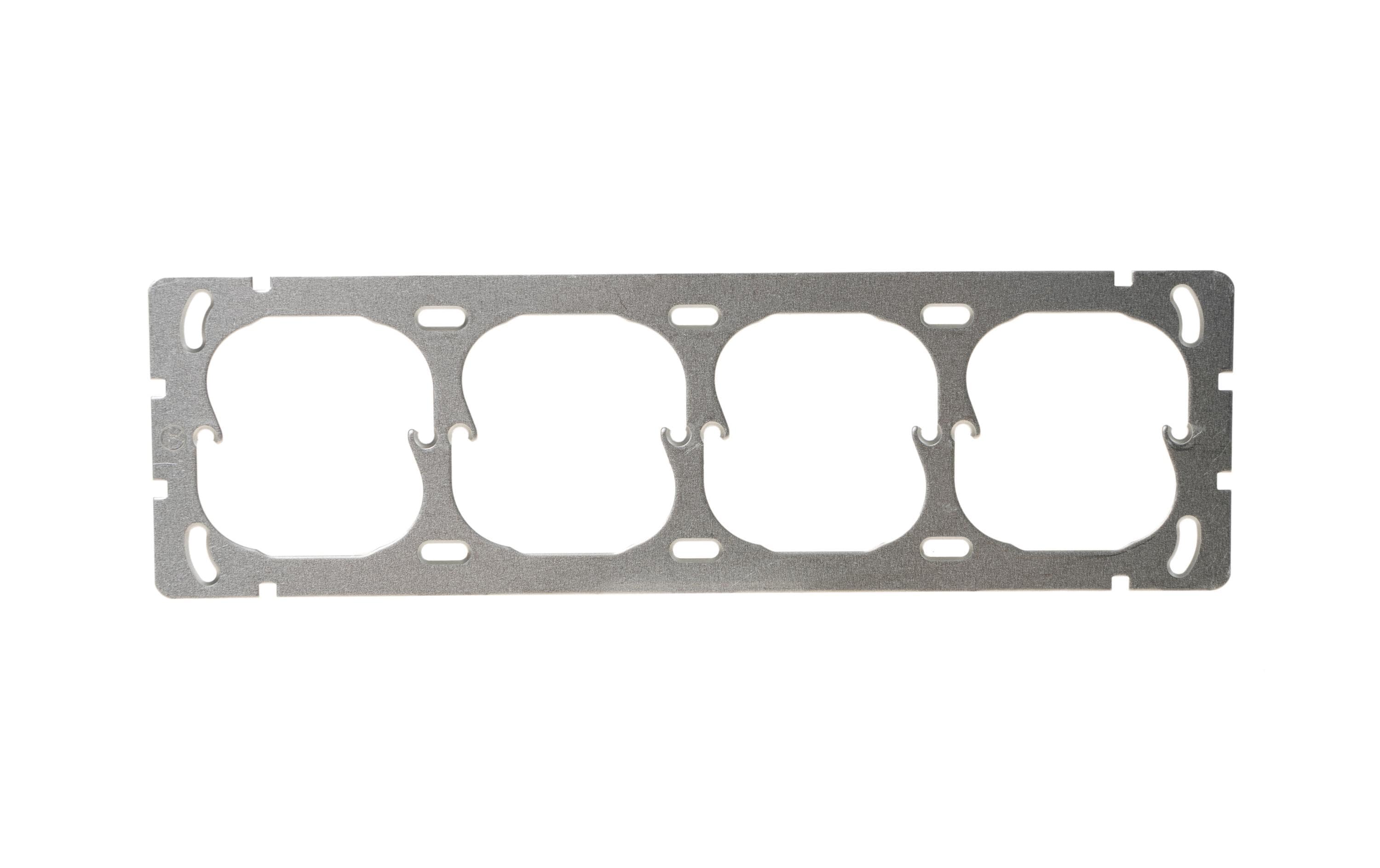 Feller EDIZIOdue Befestigungsplatte 4-teilig waagrecht Feller EDIZIOdue Befestigungsplatte 4-teilig waagrecht