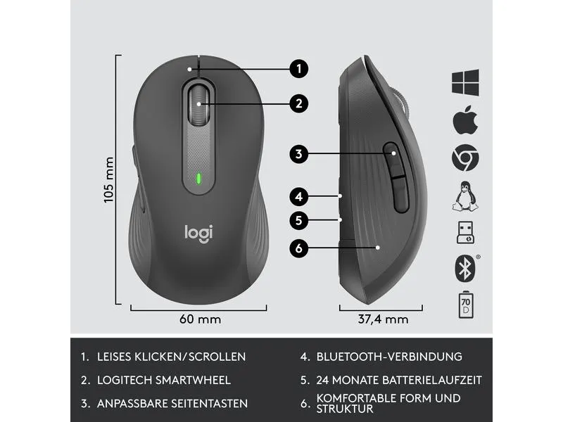Logitech Tastatur-Maus-Set MK650 Combo for Business Logitech Tastatur-Maus-Set MK650 Combo for Business