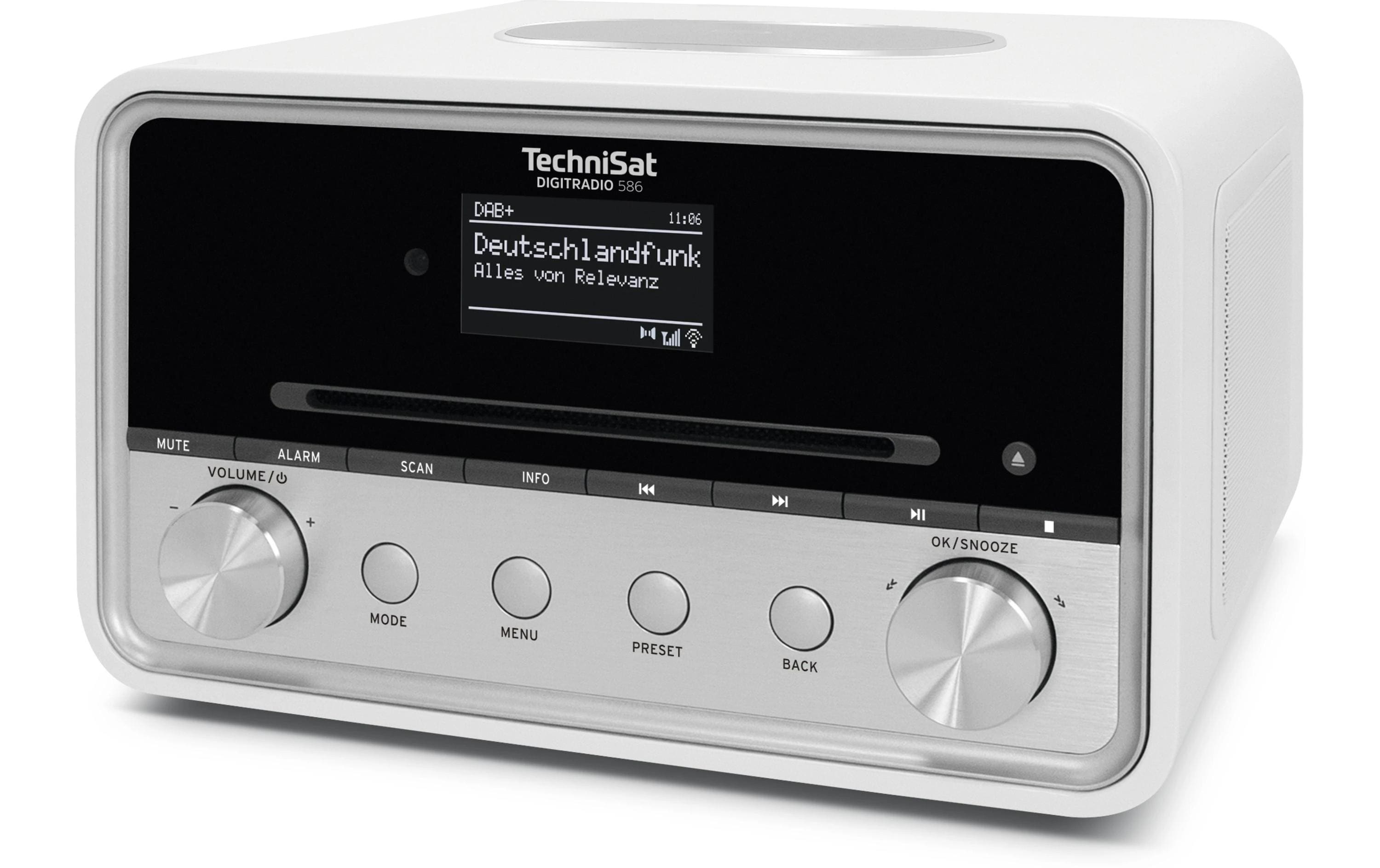 Technisat DAB+ Radio DigitRadio 586 Silber/Weiss