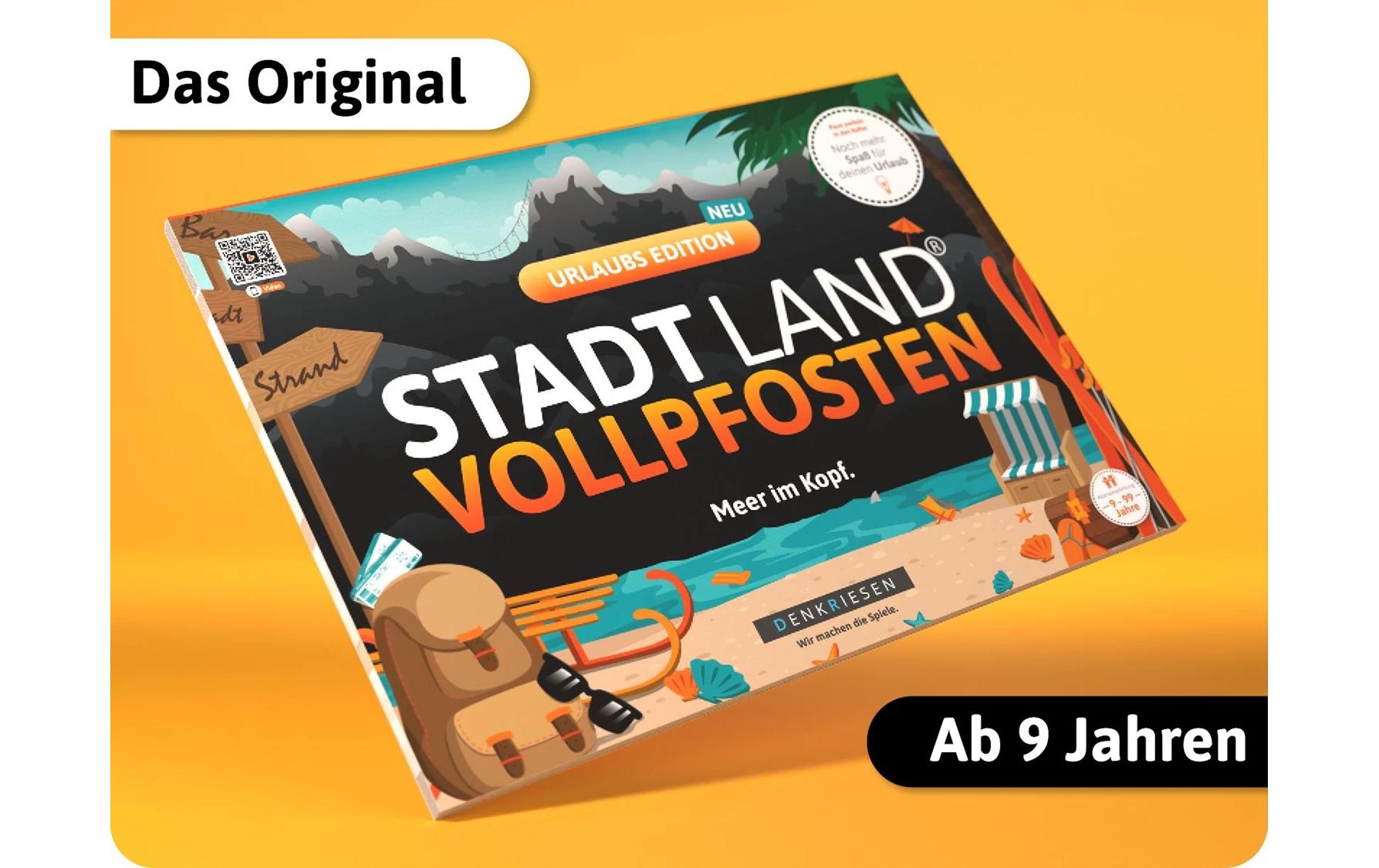 Denkriesen Stadt Land Vollpfosten A4 Block Urlaubs Edition -DE-