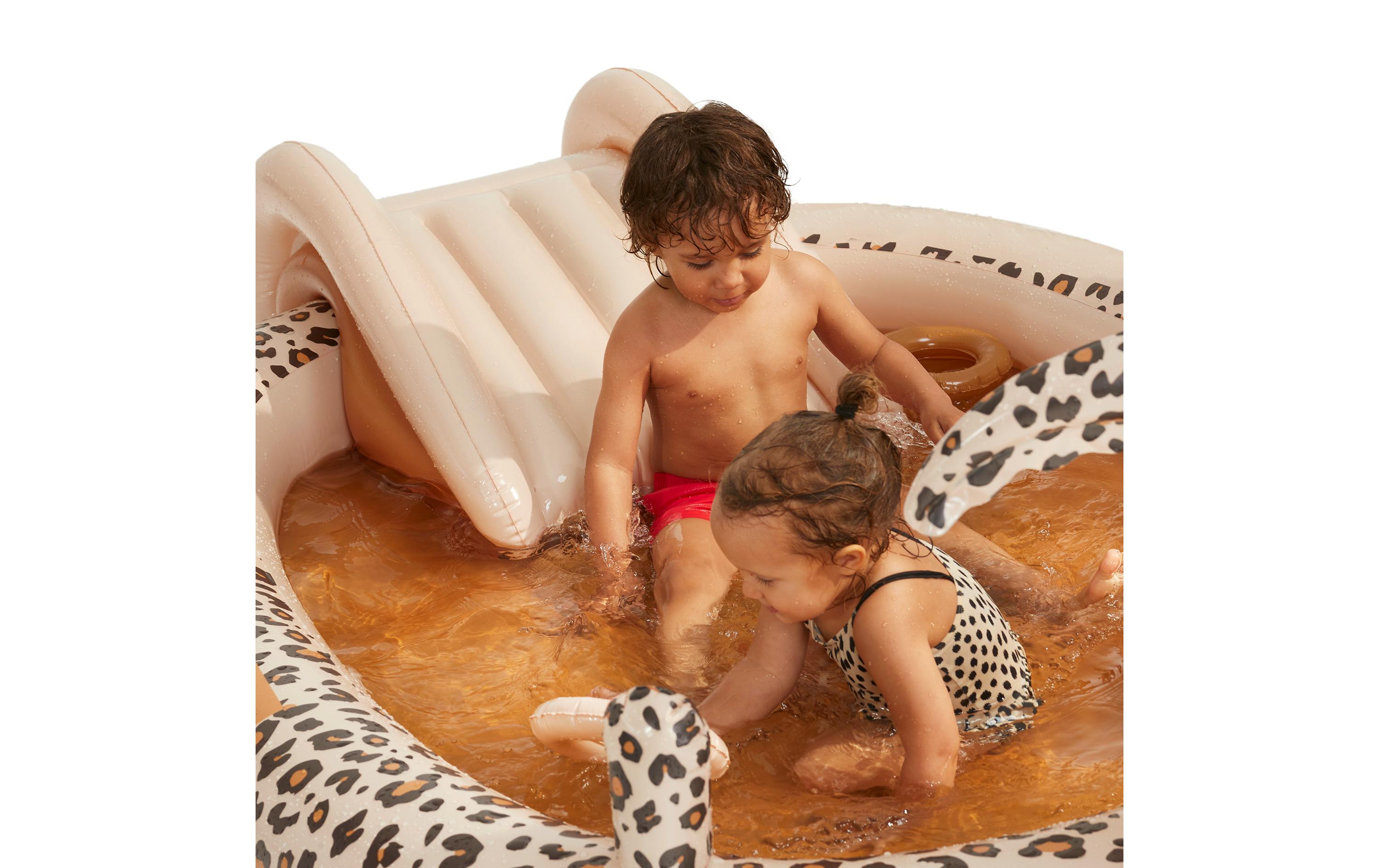 Swim Essentials Planschbecken Beige Leopard Ø 210 cm