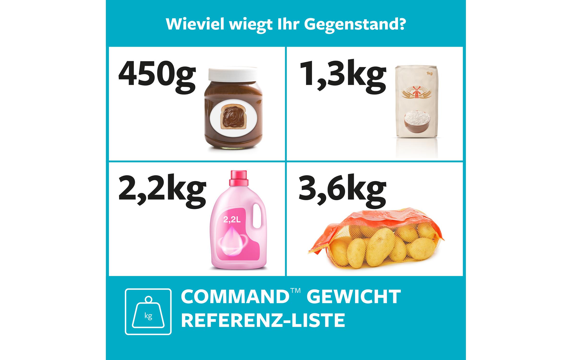 Command Haken Command M Weiss, 1.4 kg, 2 Stück