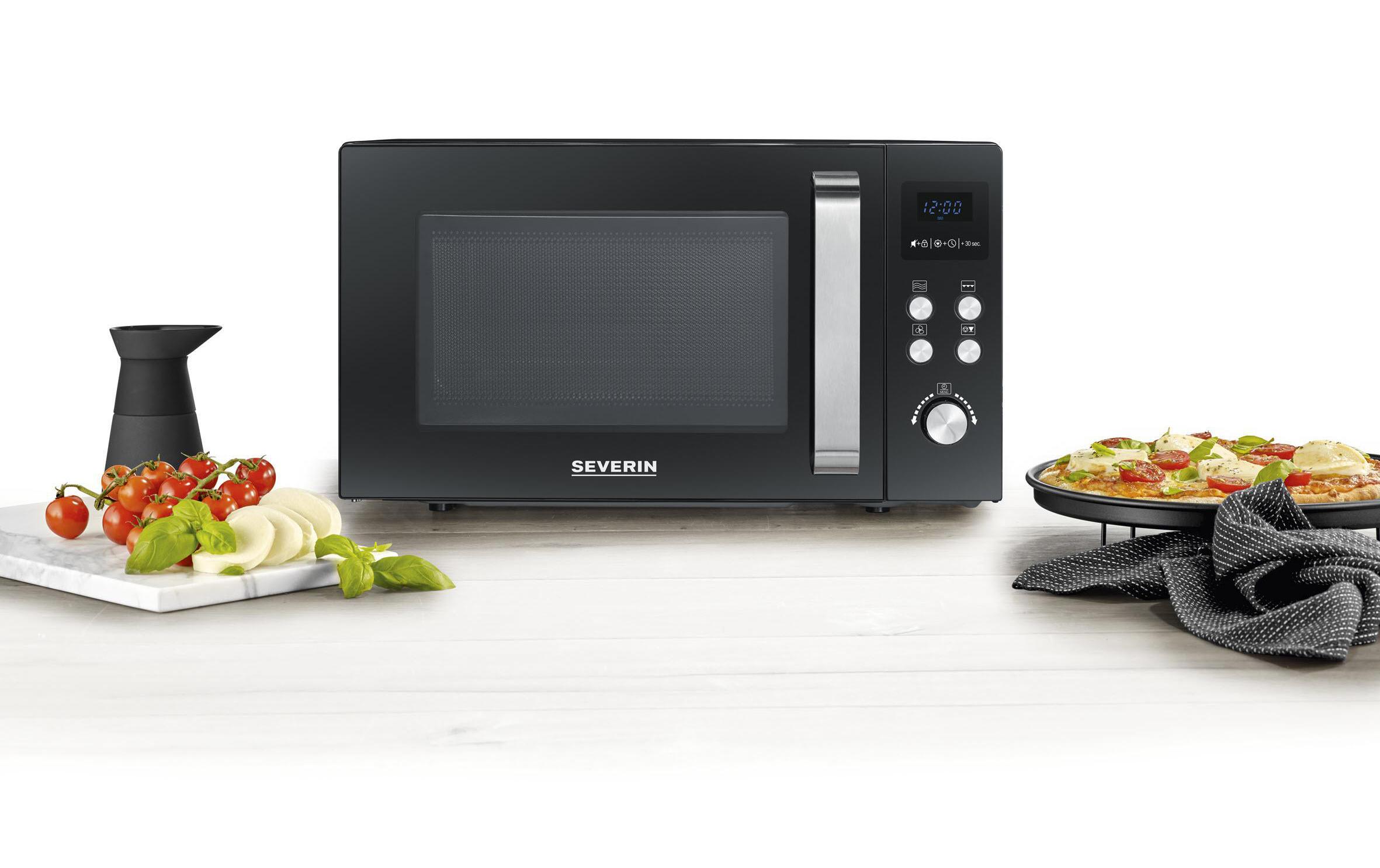 Severin Mikrowelle mit Grill MW 7752 Schwarz