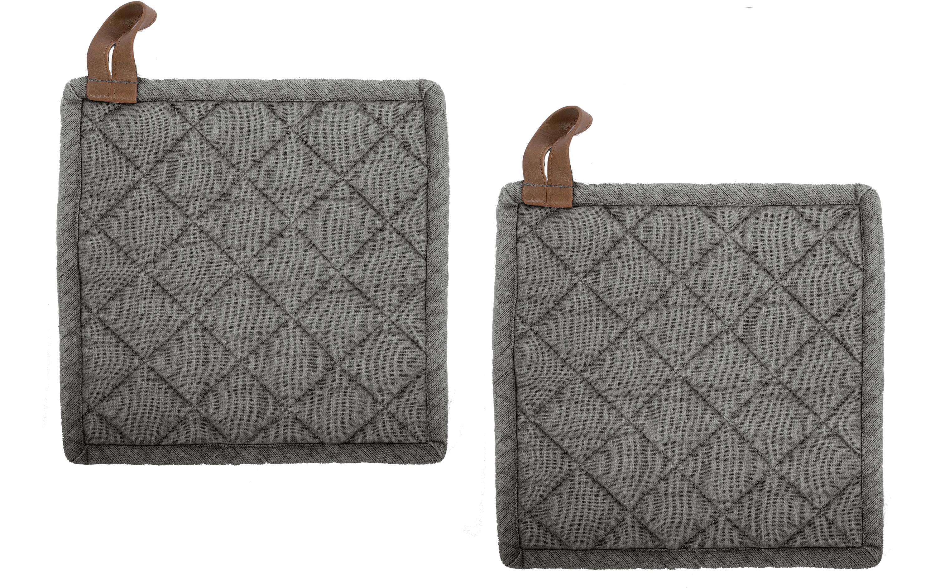 Tiseco Topflappen Myrna 2er Set Anthrazit