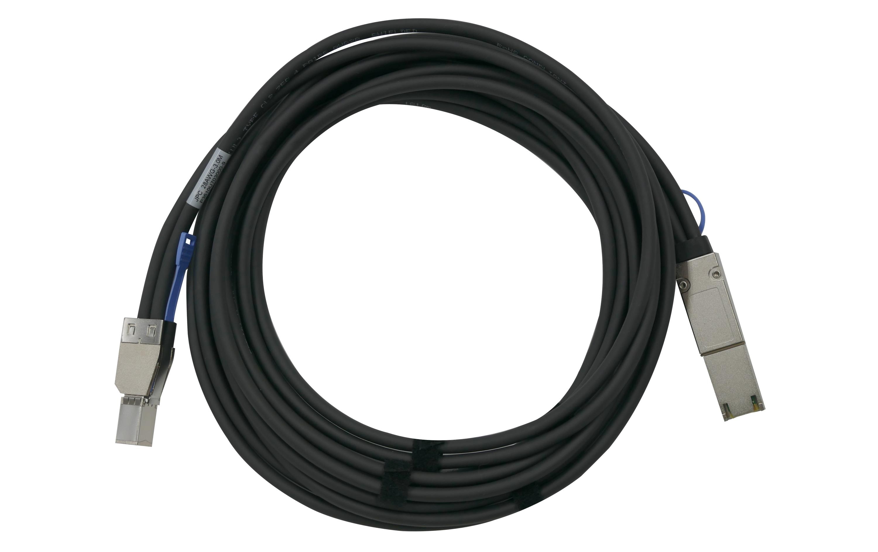QNAP Mini-SAS-Kabel CAB-SAS30M-8644-8088 3 m QNAP Mini-SAS-Kabel CAB-SAS30M-8644-8088 3 m