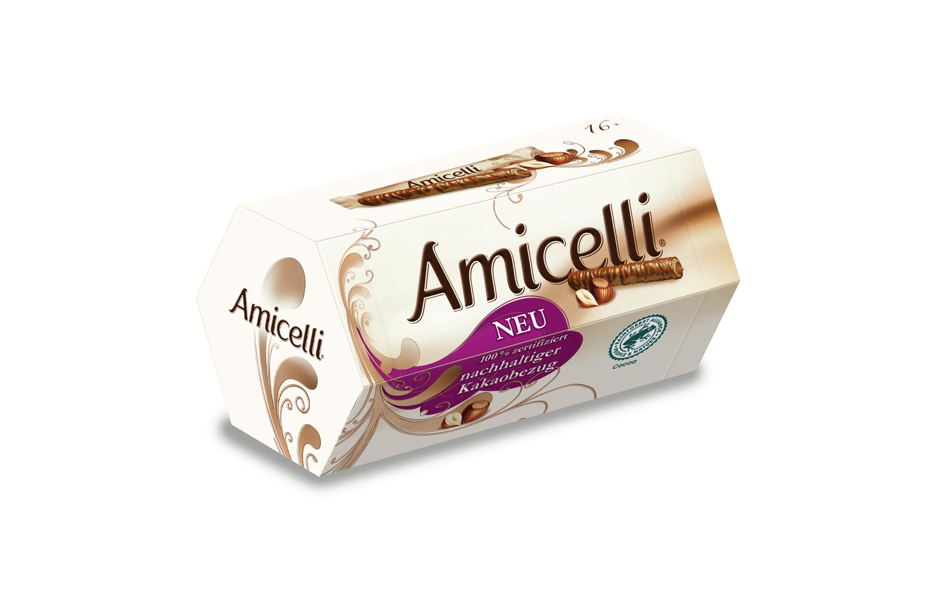 Amicelli Schokolade Waffelröllchen 200 g Amicelli Schokolade Waffelröllchen 200 g