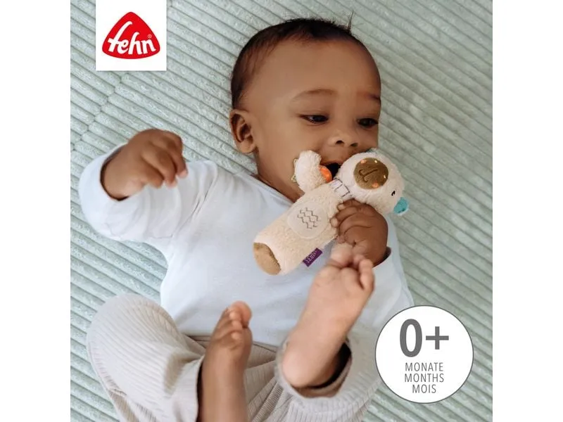 fehn Stabgreifling Capybara Beige, Plüsch / Velours, 15 cm