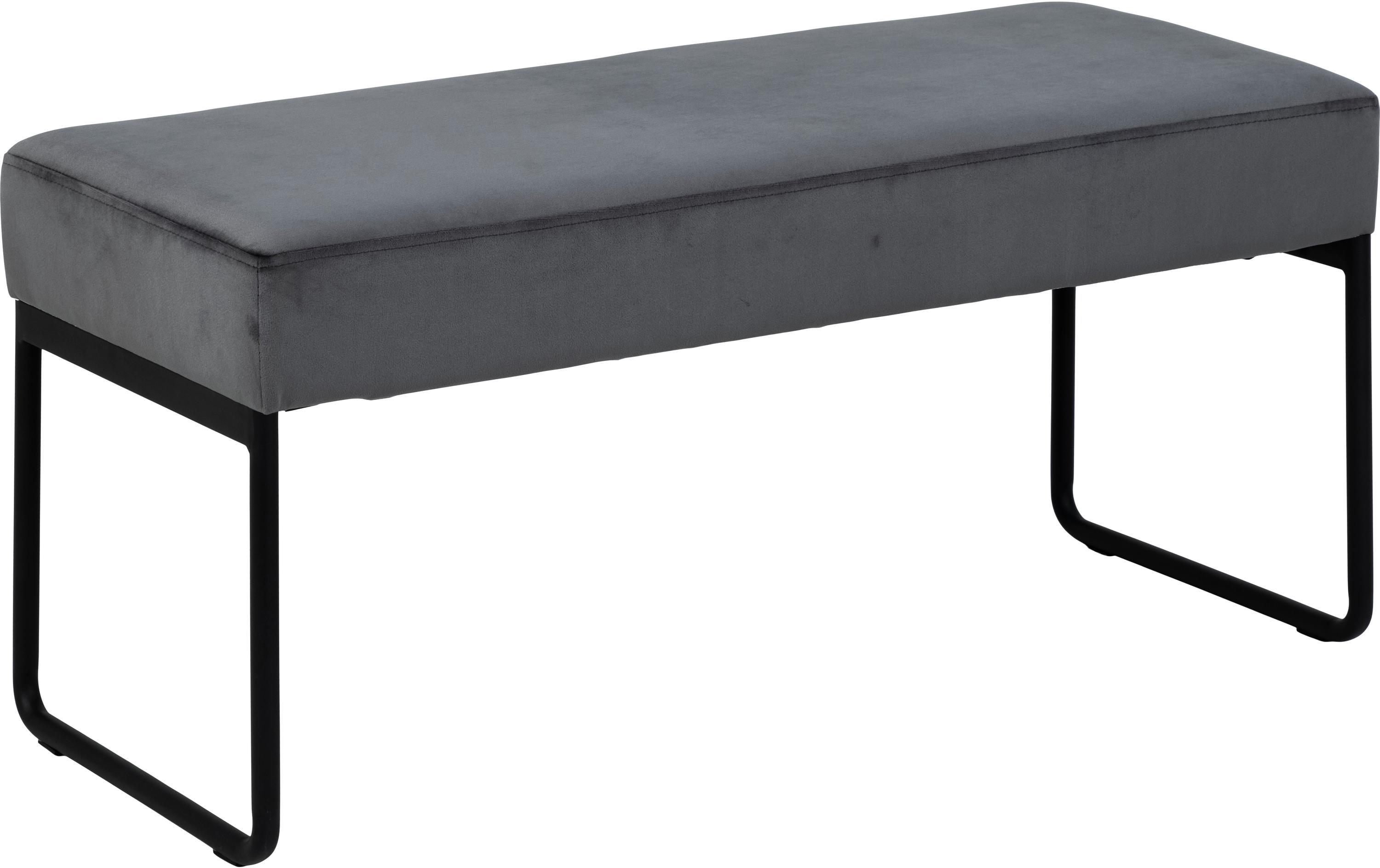 AC Design Sitzbank Xenia 95 x 46 cm, Dunkelgrau