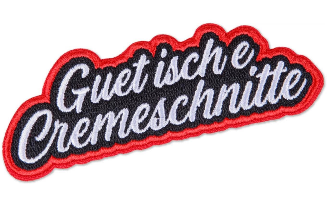 Swissmeme Patch «Guet isch e Cremeschnitte» 10 x 3.5 x 0.3 cm