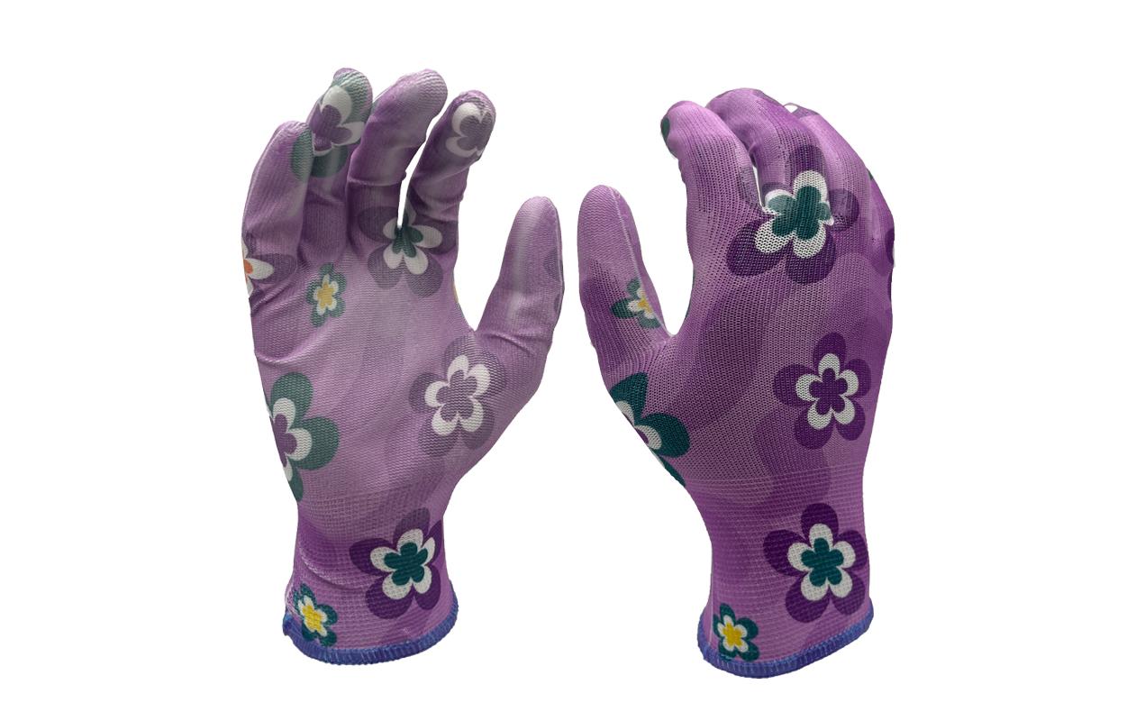 FTM Gartenhandschuh Polyester, 9/L, Lila/Mehrfarbig FTM Gartenhandschuh Polyester, 9/L, Lila/Mehrfarbig