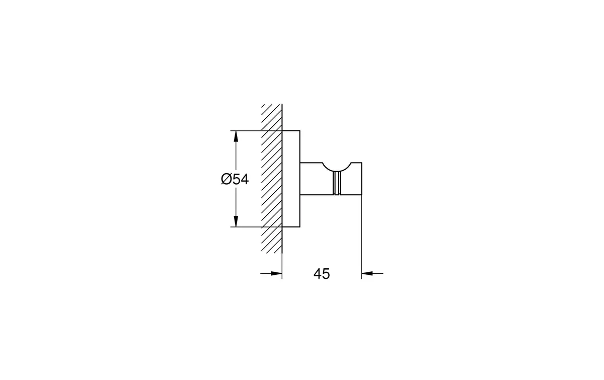 GROHE Bademantelhaken Essentials Hard Graphite GROHE Bademantelhaken Essentials Hard Graphite