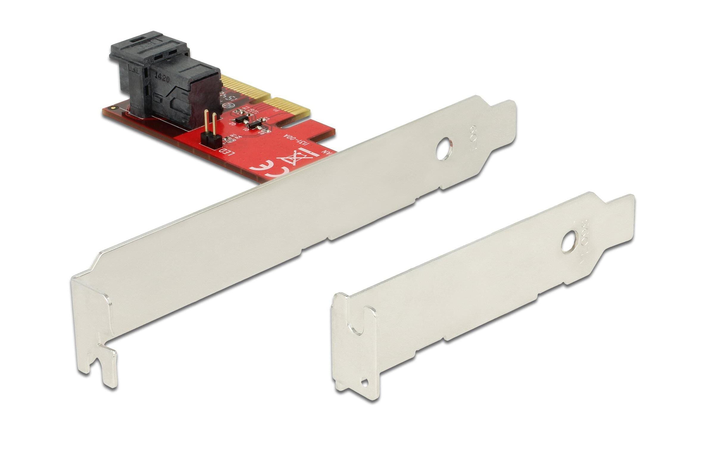 Delock Host Bus Adapter Controller PCI-ex4 - U.2 Bracket FH+LP