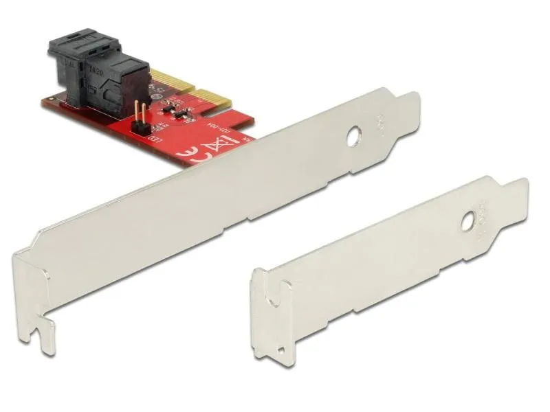 Delock Host Bus Adapter Controller PCI-ex4 - U.2 Bracket FH+LP Delock Host Bus Adapter Controller PCI-ex4 - U.2 Bracket FH+LP