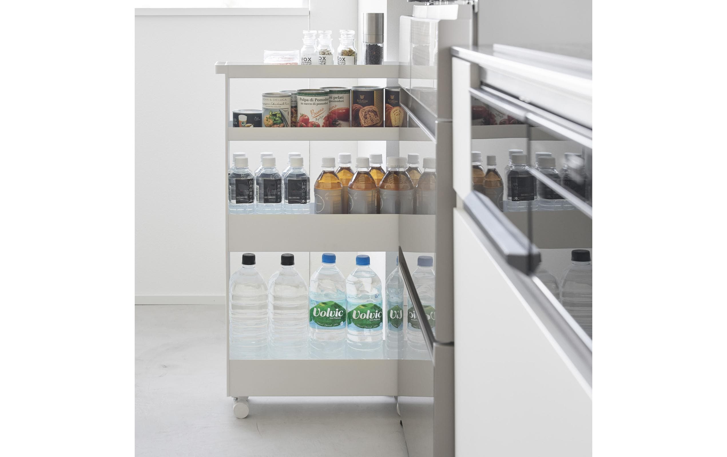 Yamazaki Küchenwagen Tower 48 x 80.5 cm, Weiss