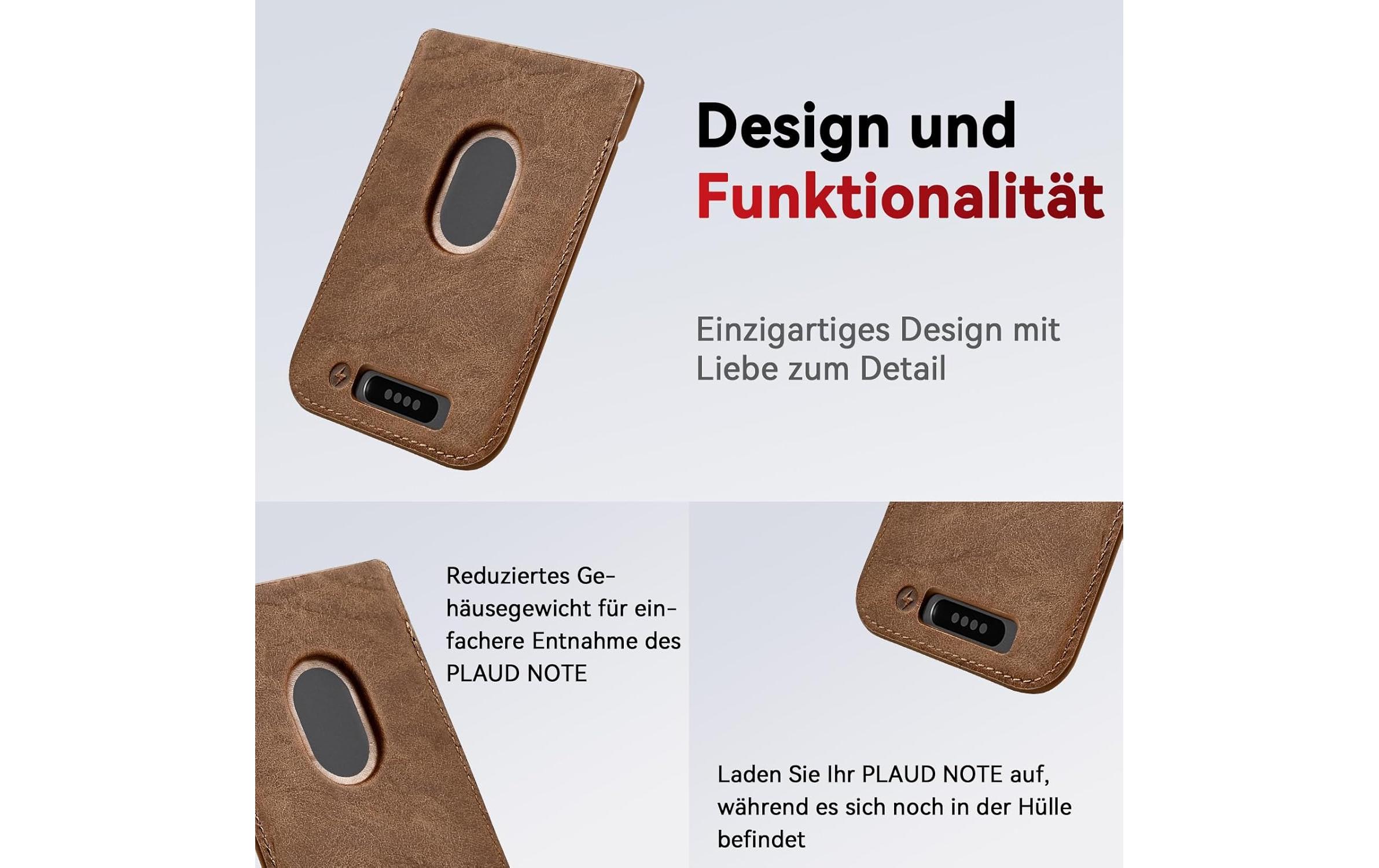 Plaud Note Magnetische Hülle Braun