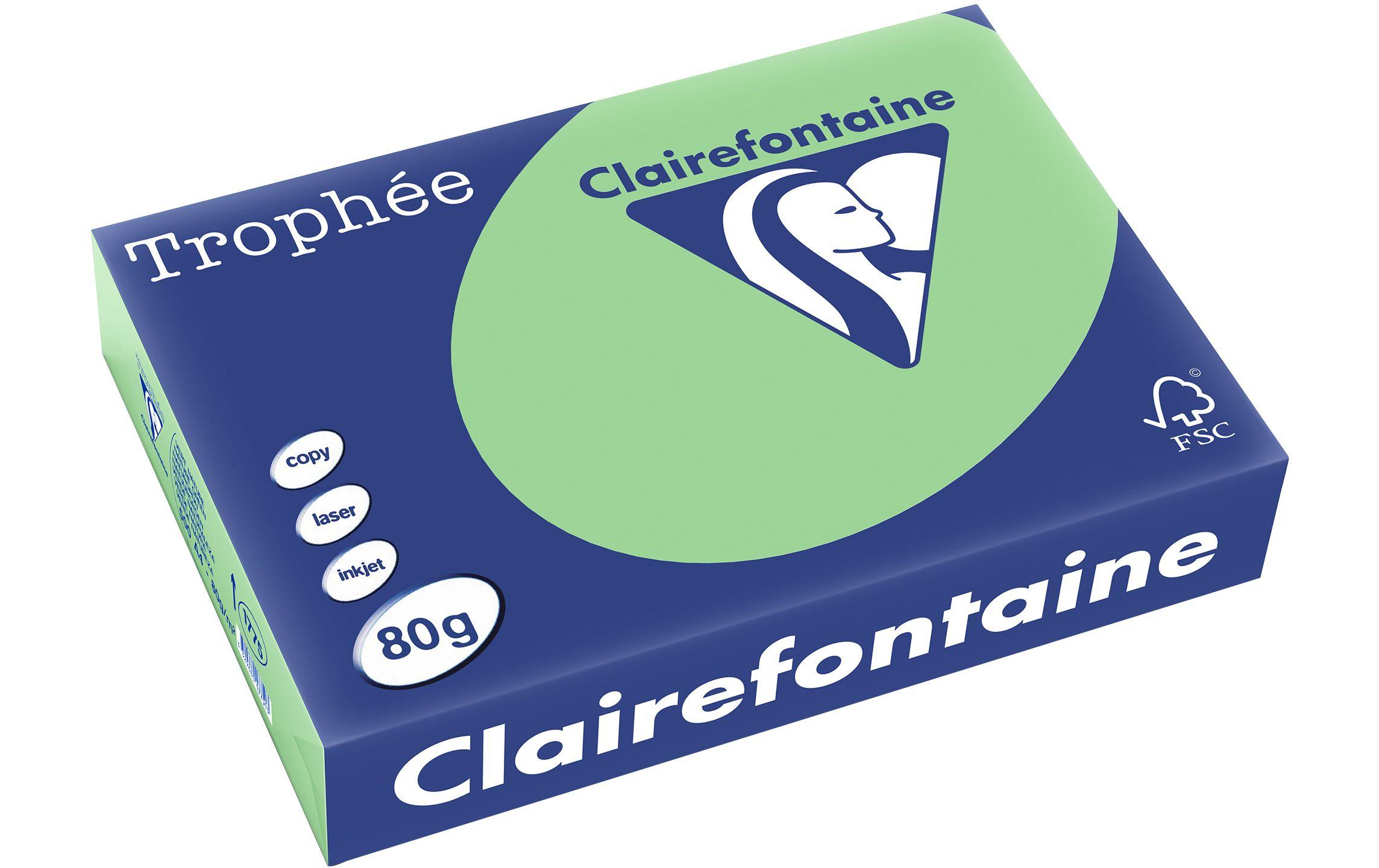 Clairefontaine Kopierpapier Trophée A4, 80 g/m², Grün, 500 Blatt