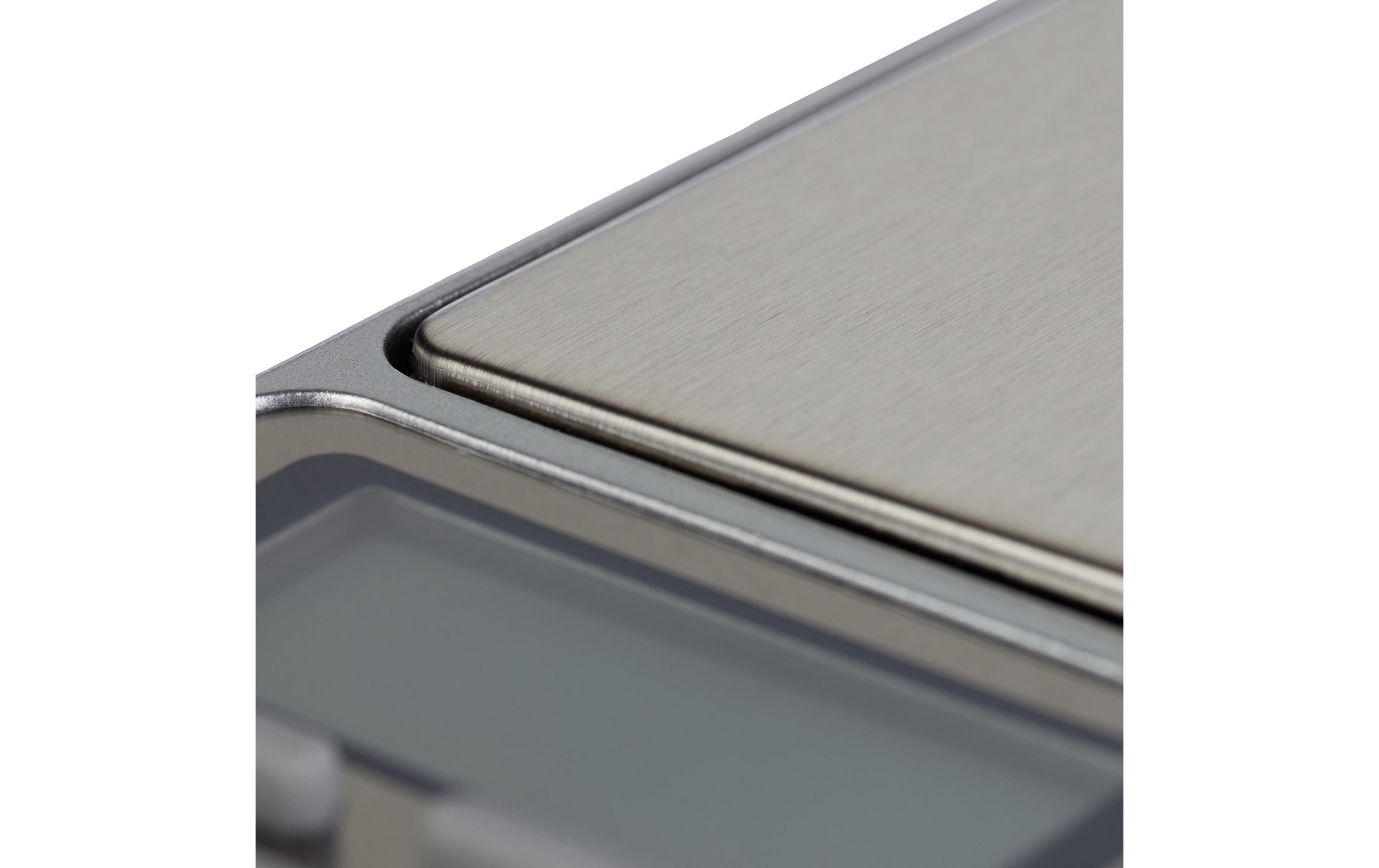 relaxdays Präzisionswaage Mini Silber