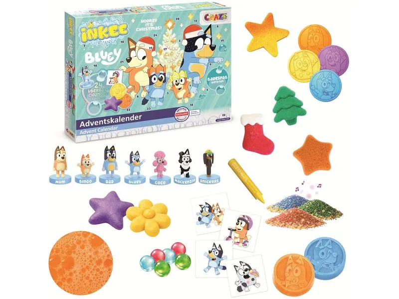 Craze CRAZE Adventskalender Inkee Bluey Spielzeug