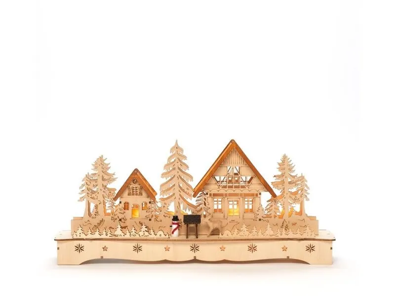 Konstsmide LED-Dekolicht Dorf mit Rentieren 43 x 19 cm Konstsmide LED-Dekolicht Dorf mit Rentieren 43 x 19 cm