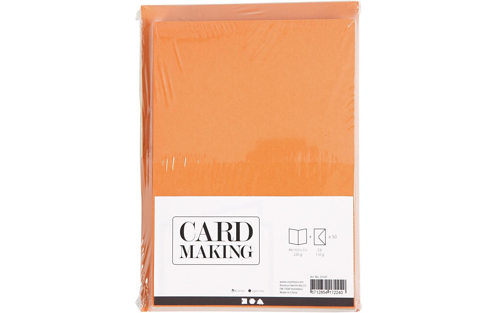 Creativ Company Blankokarte und Couvert 10.5 x 15 cm, 50 Stück, Mehrfarbig Creativ Company Blankokarte und Couvert 10.5 x 15 cm, 50 Stück, Mehrfarbig