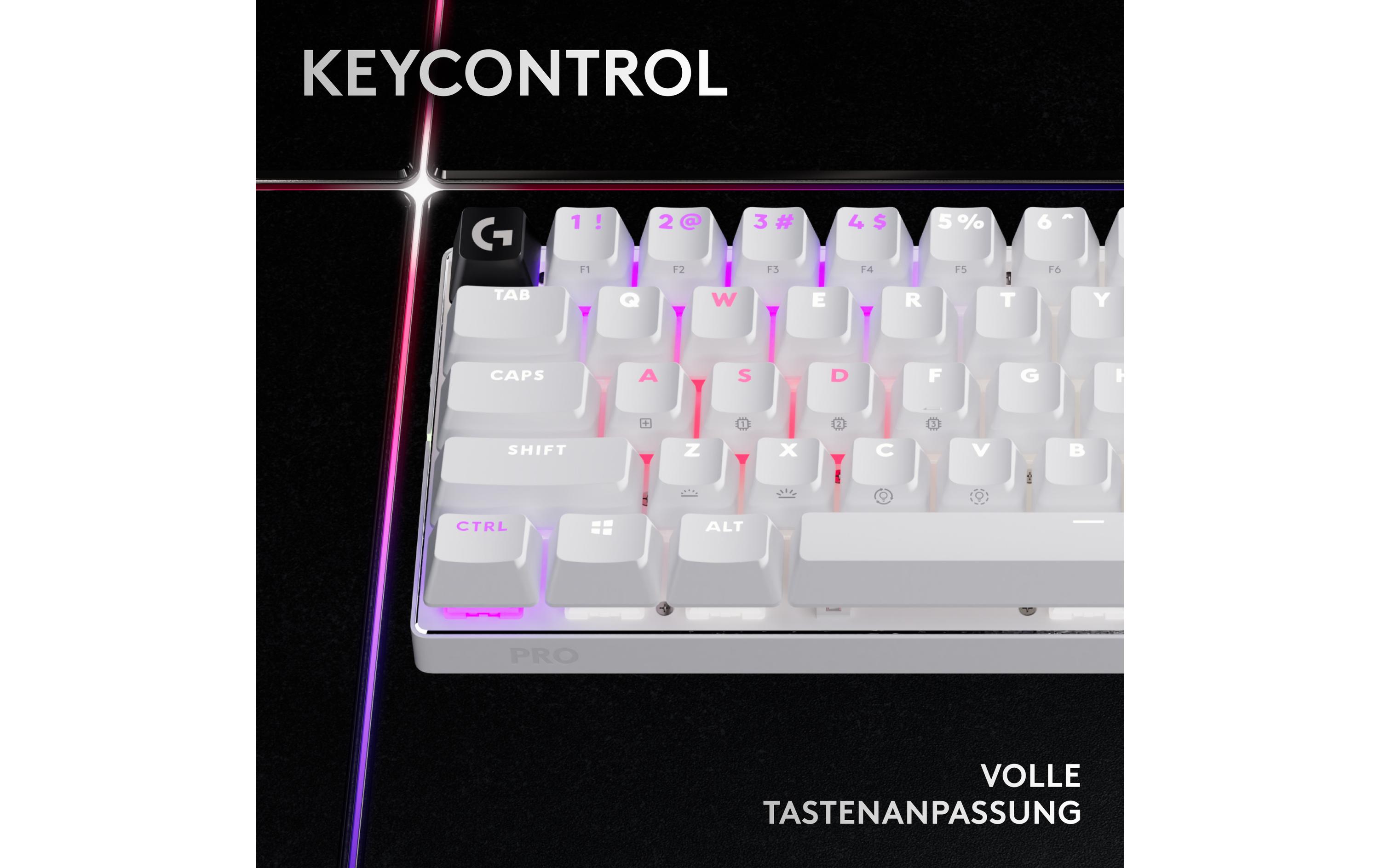 Logitech Gaming-Tastatur Pro X 60 Lightspeed White