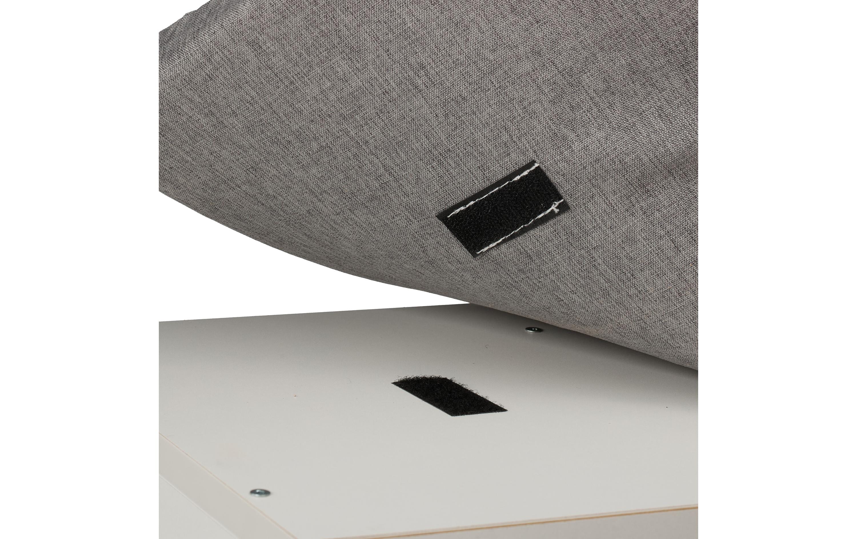 relaxdays Schuhbank mit Sitzfläche mit 12 Fächern, Grau/Weiss