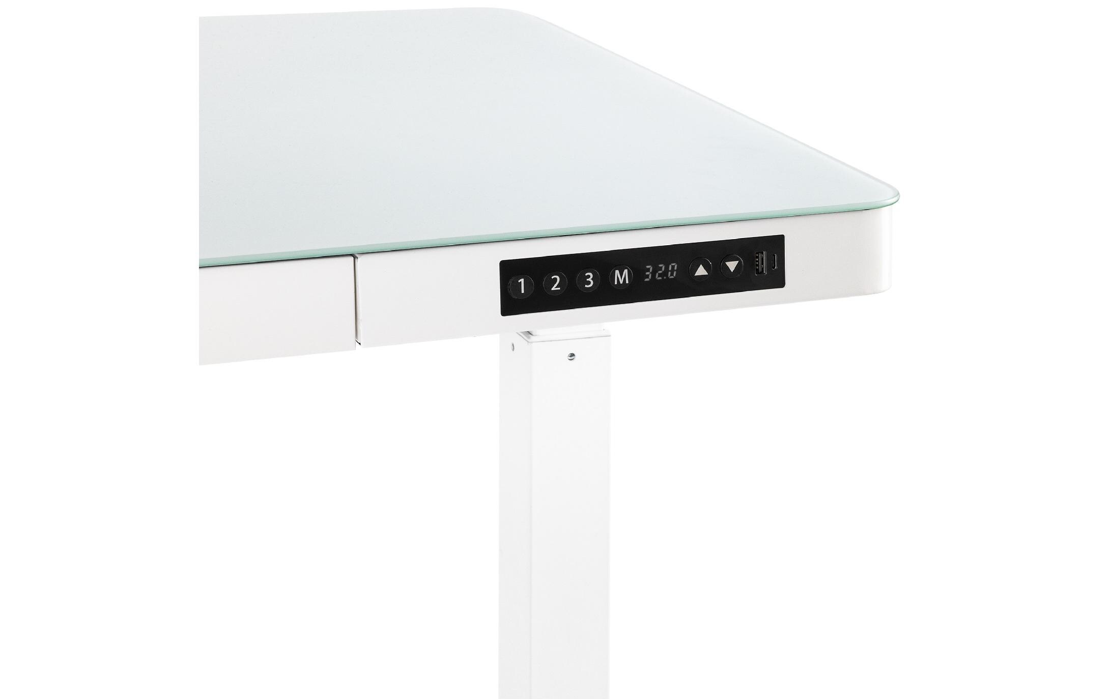 seville classics Stehtisch Airlift 1.2 x 0.6 m, Weiss