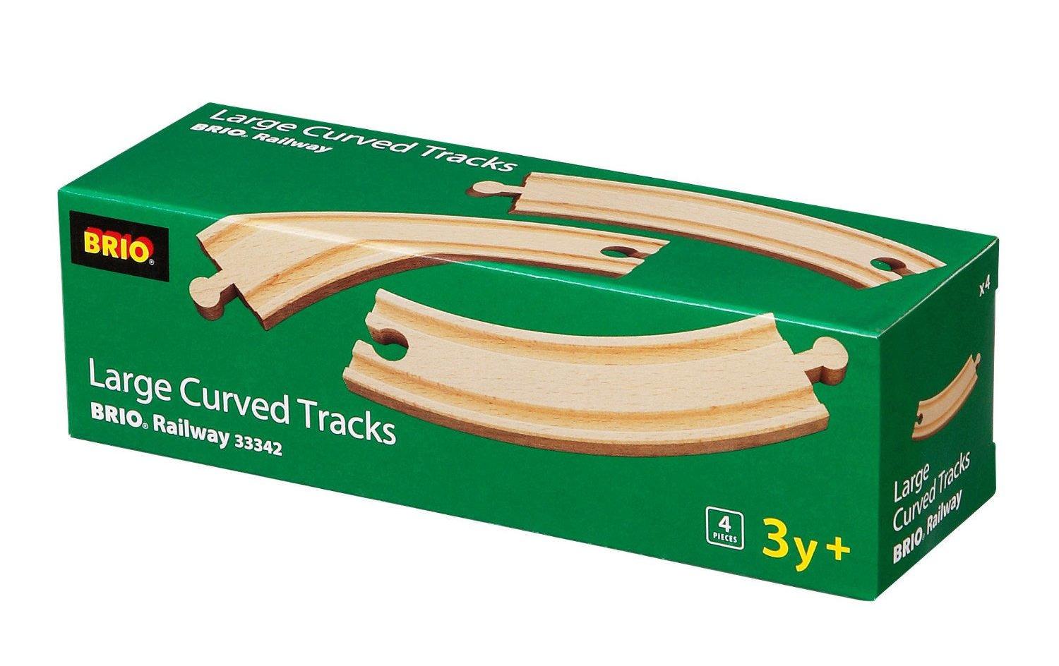 BRIO Eisenbahn 1/1 gebogene Gleise 170mm