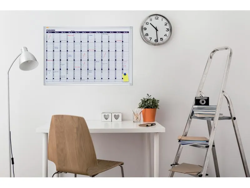 Franken Kalender Jahreskalender X-tra!Line 60 cm x 90 cm, Weiss