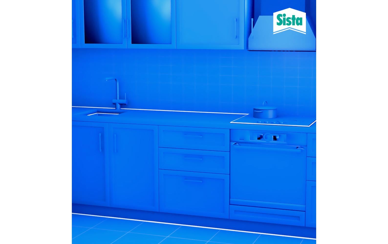 Sista Dichtmasse Bad & Küche 280 ml, Grau