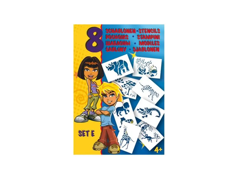 Malinos Schablone A5 Set E Afrika Malinos Schablone A5 Set E Afrika