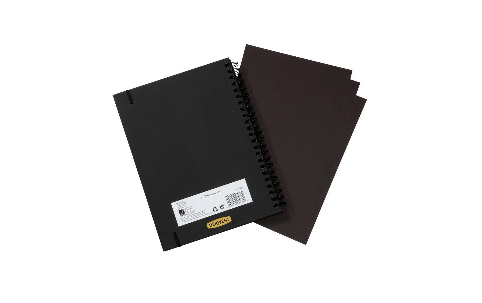 Derwent Skizzenbuch mit schwarzen Seiten, DIN-A4, 40 Blatt