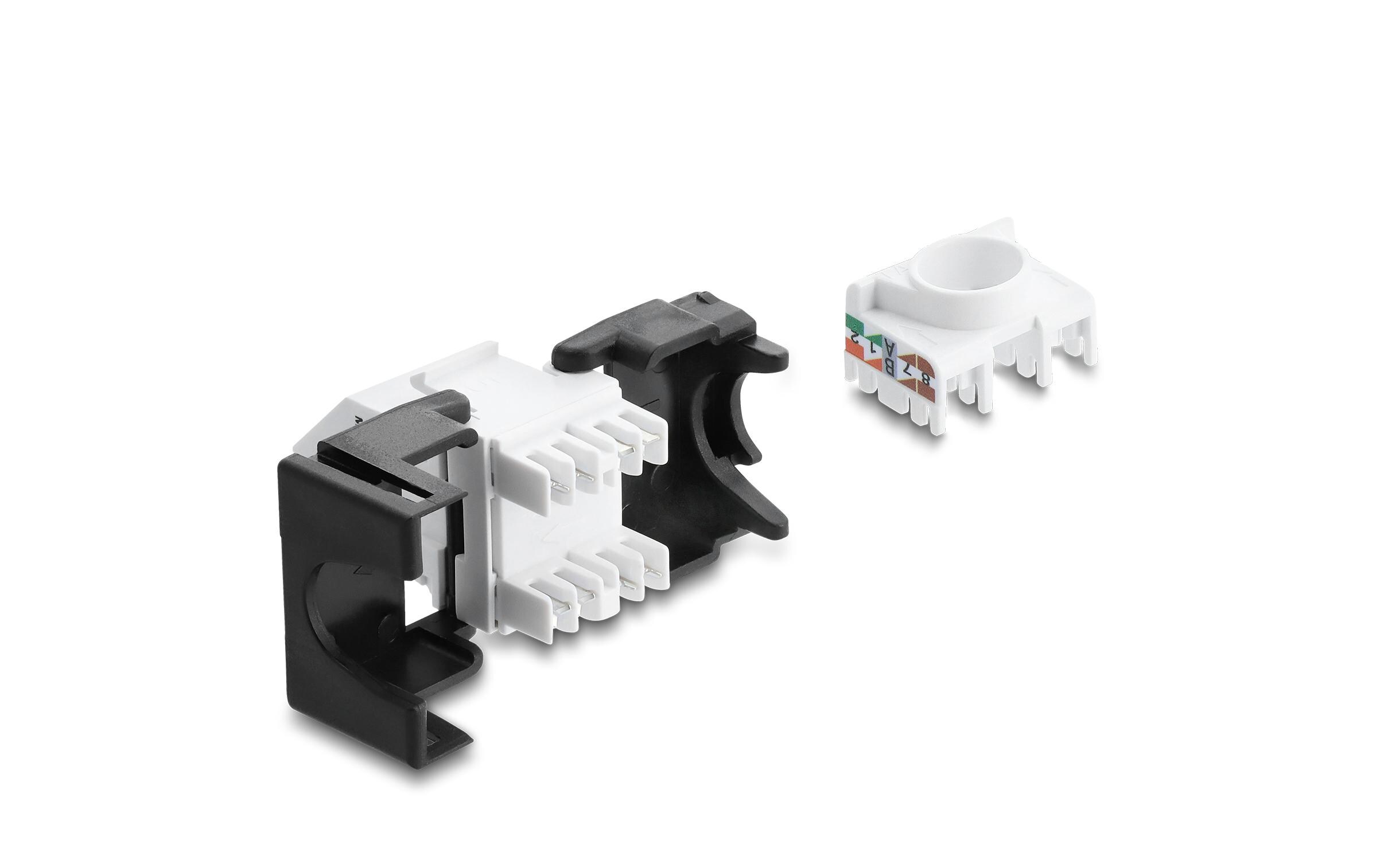 Delock Keystone-Modul RJ45 Buchse zu LSA 45°