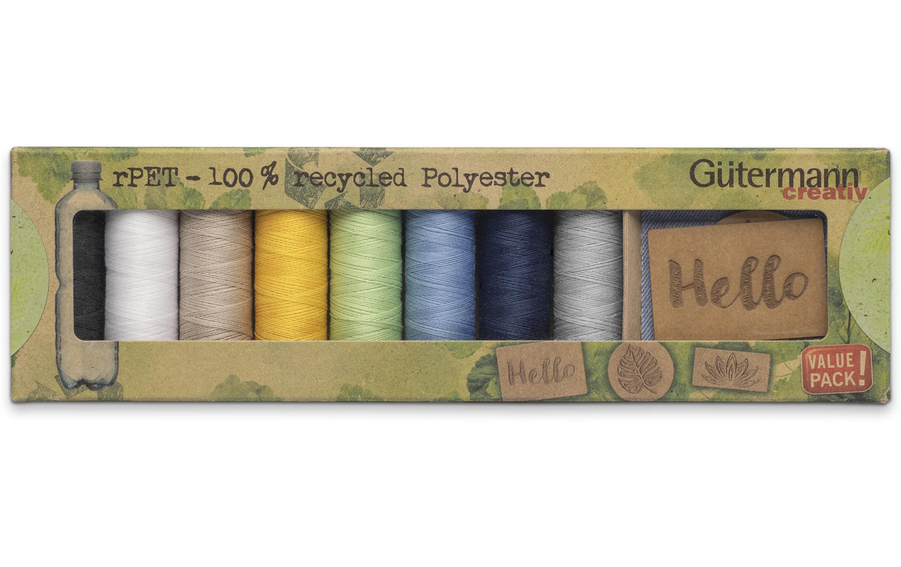Gütermann Nähgarn-Set Allesnäher rPET 8 Stück, Mehrfarbig