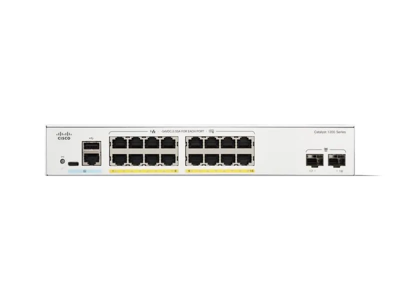 Cisco PoE+ Switch Catalyst C1200-16P-2G 18 Port Cisco PoE+ Switch Catalyst C1200-16P-2G 18 Port