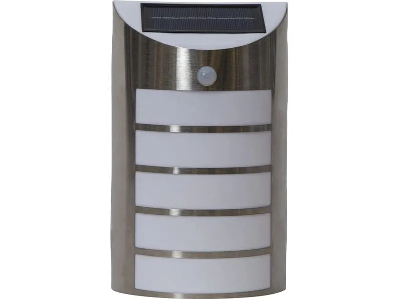 EGLO Leuchten Gartenlicht Solarleuchte mit Sensor Silber EGLO Leuchten Gartenlicht Solarleuchte mit Sensor Silber