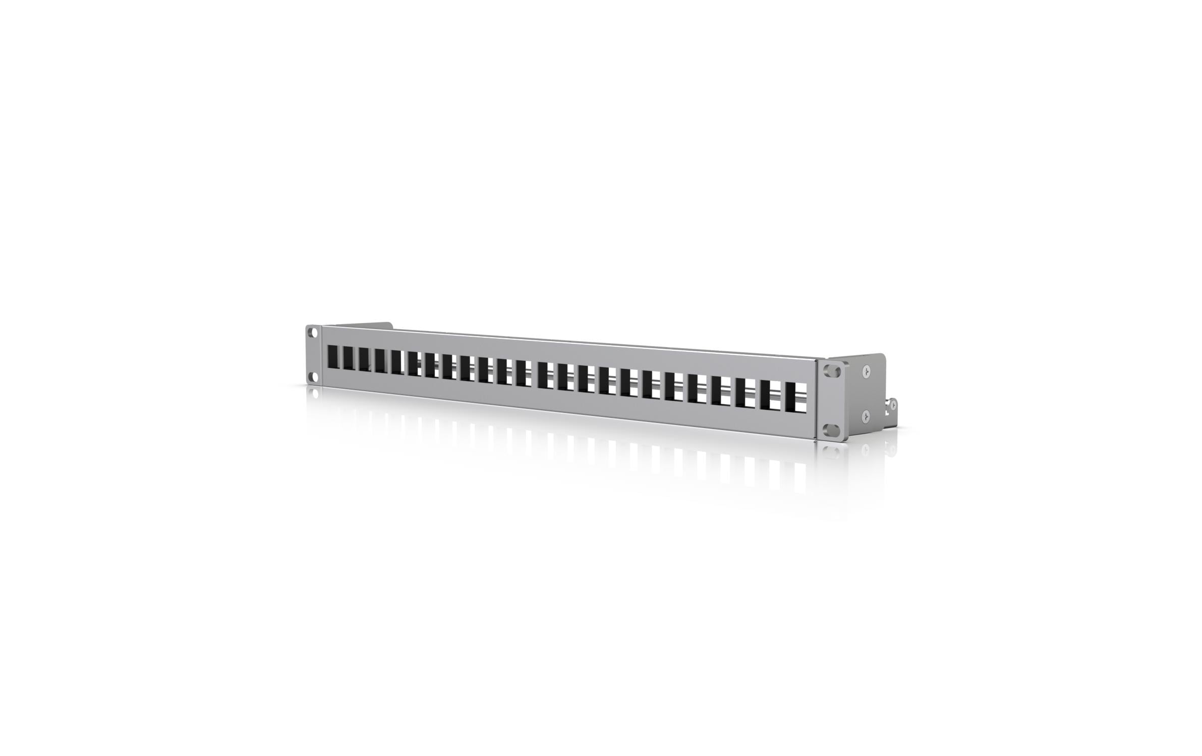 Ubiquiti 24-Port Blank Keystone Patch Panel 1HE 19, Grau