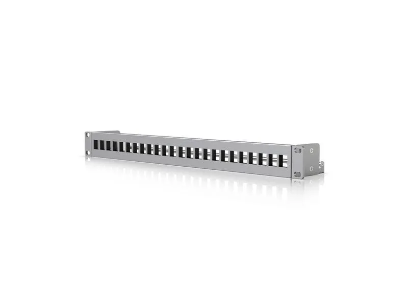 Ubiquiti 24-Port Blank Keystone Patch Panel 1HE 19, Grau