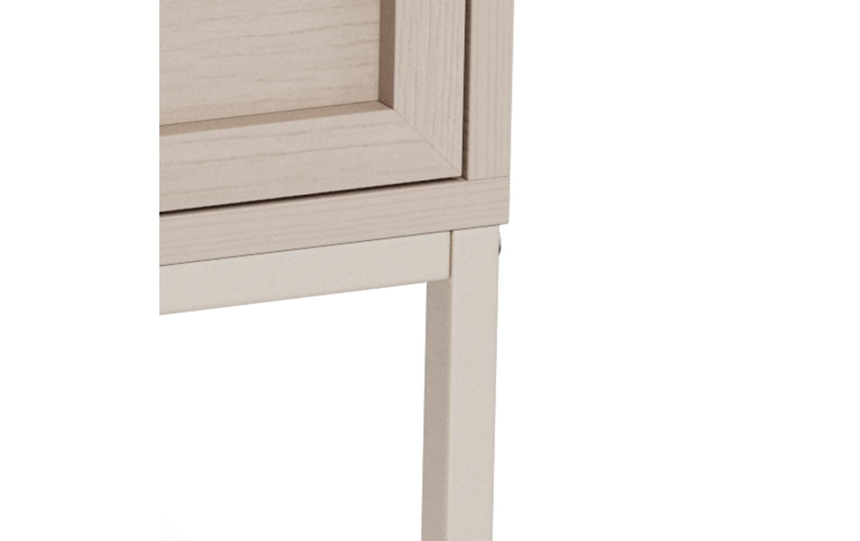 AC Design Nachttisch Palmdale Grau, 45.6 x 40 x 61 cm