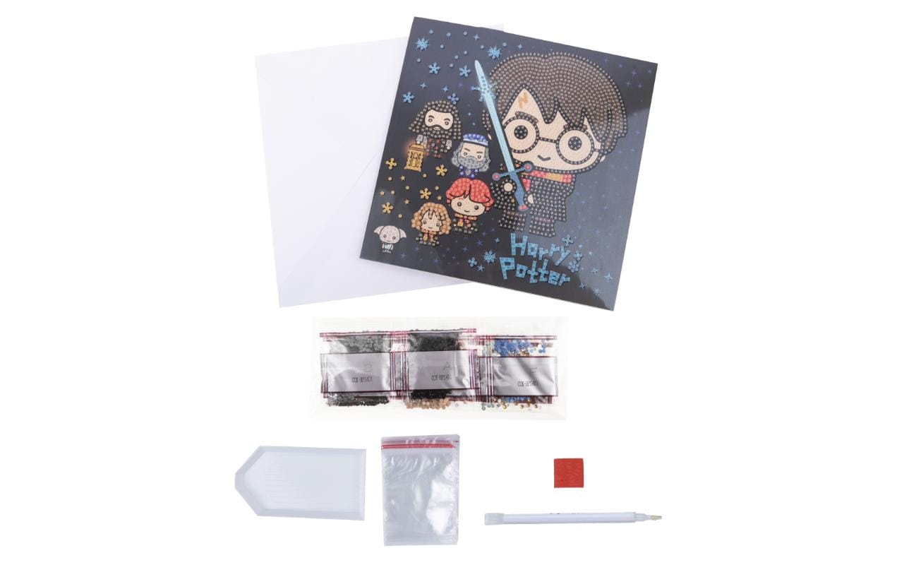 CRAFT Buddy Bastelset Crystal Art Card Harry Potter Family