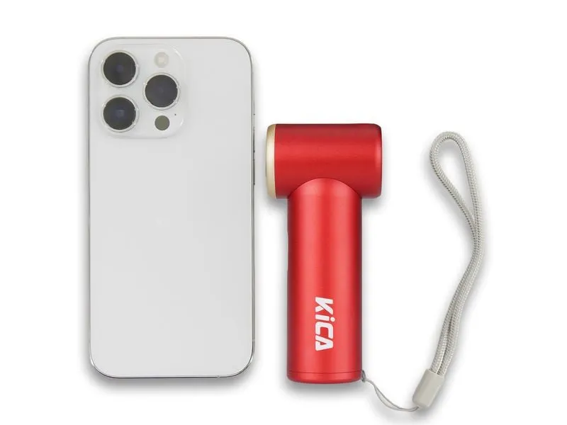 KiCA Jet Fan Mini-Handventilator Rot