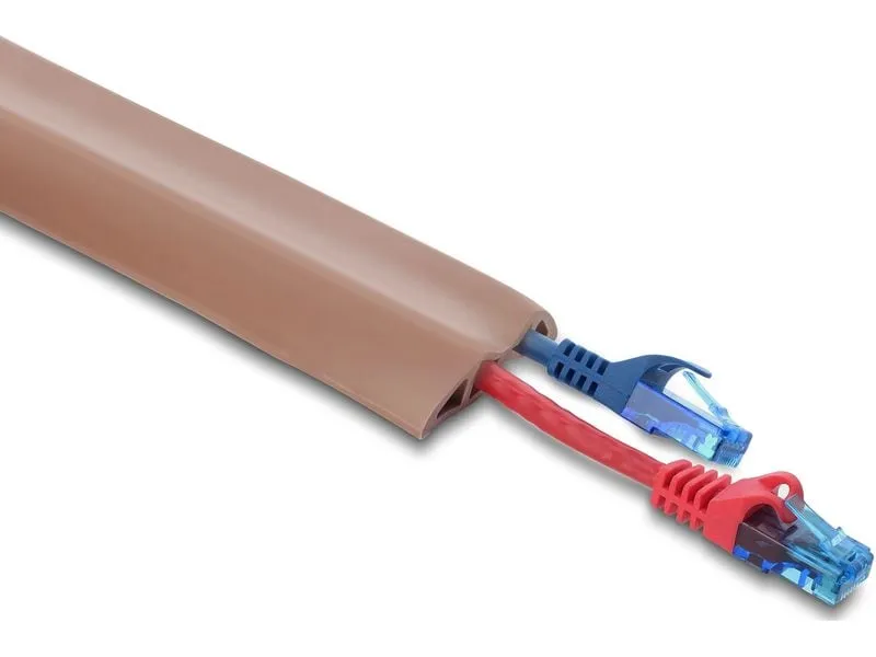 Delock Kabelkanal PVC flexibel 2 m x 50 mm Braun Delock Kabelkanal PVC flexibel 2 m x 50 mm Braun